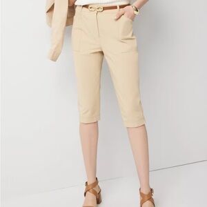 White House Black Market Tan Capri